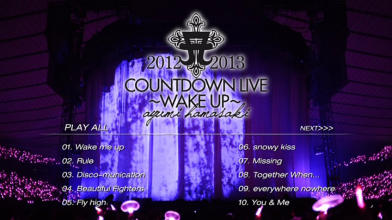 20170809.0957.2 Ayumi Hamasaki - Countdown Live 2012-2013 A ~Wake Up~ (DVD) (JPOP.ru) menu 1.png