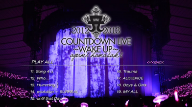 20170809.0957.3 Ayumi Hamasaki - Countdown Live 2012-2013 A ~Wake Up~ (DVD) (JPOP.ru) menu 2.png