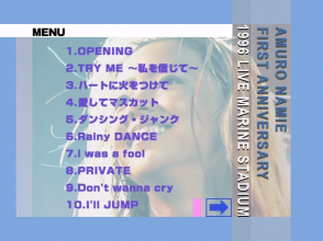20180920.1144.1 Amuro Namie - 1996 Live (DVD) (JPOP.ru) menu 1.png 20180920.1144.1 Amuro Namie - 1996 Live (DVD) (JPOP.ru) menu 1.png